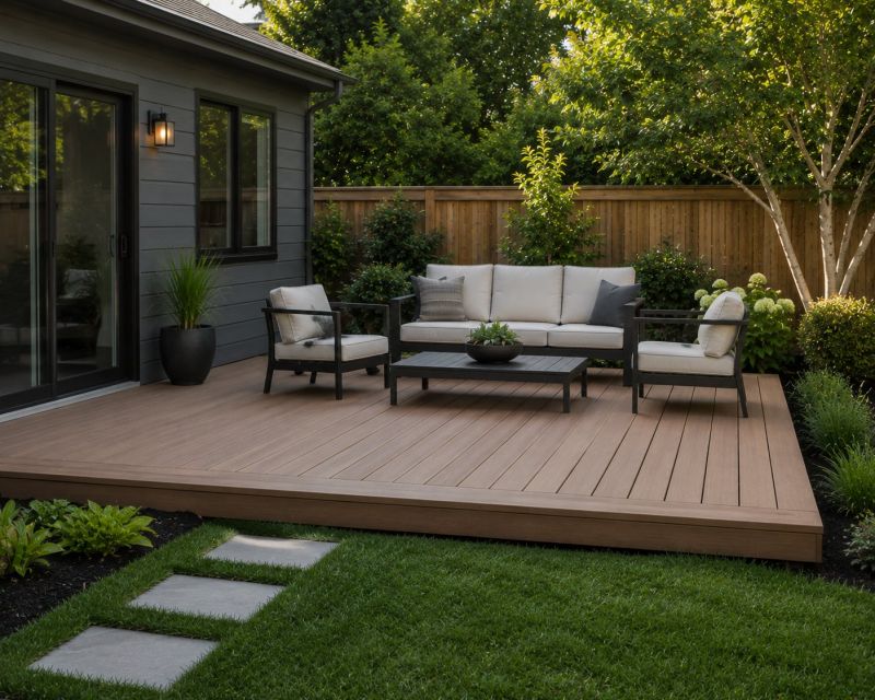 Ground Level Deck Construction in Norwalk, CT
