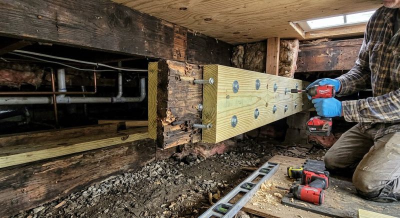Basement Joist Repair in Wilmington, NC
