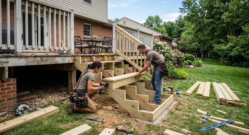 Deck Steps Replacement in Seattle, WA